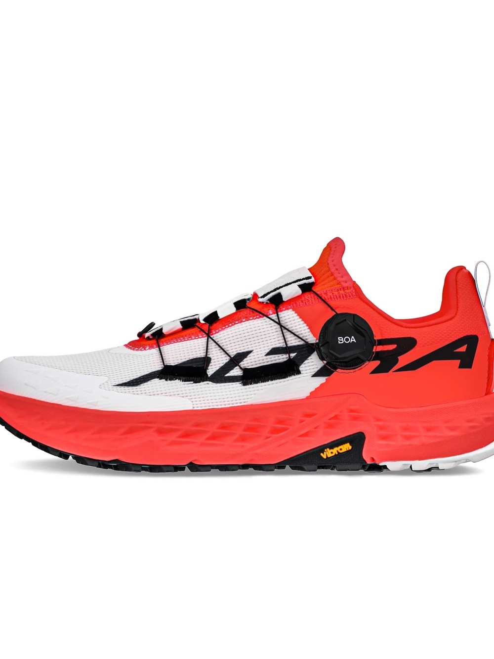 NWT Altra Timp 5 Trail Running Shoe BOA / White & Red / 7